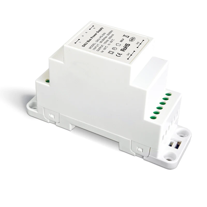 LTECH Dali Bus Power Supply AC 100V-240V Input 15V Output Din Rail Tracking Dali Bus Power Transformer Work With Dali Dimmer