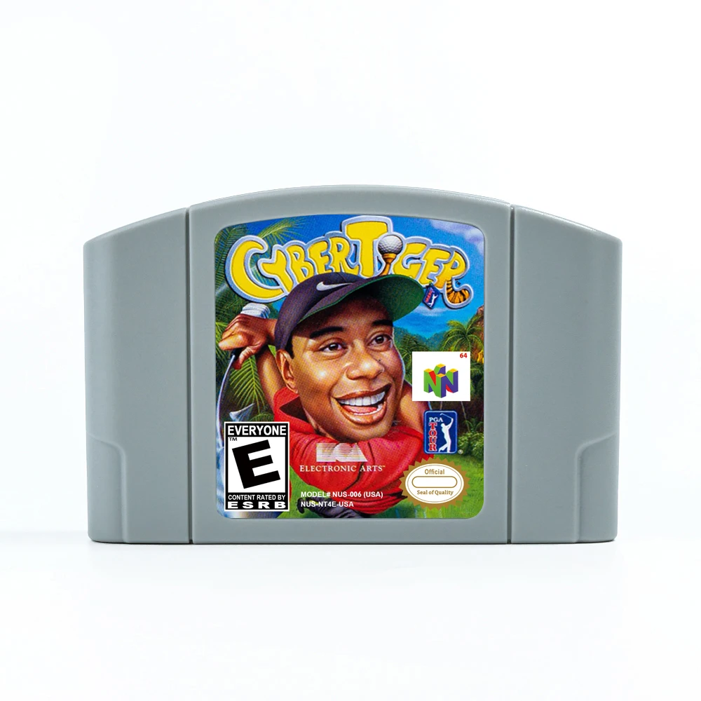 

CyberTiger Game Cartridge for 64 Bit NTSC USA Consoles N64 Game Card
