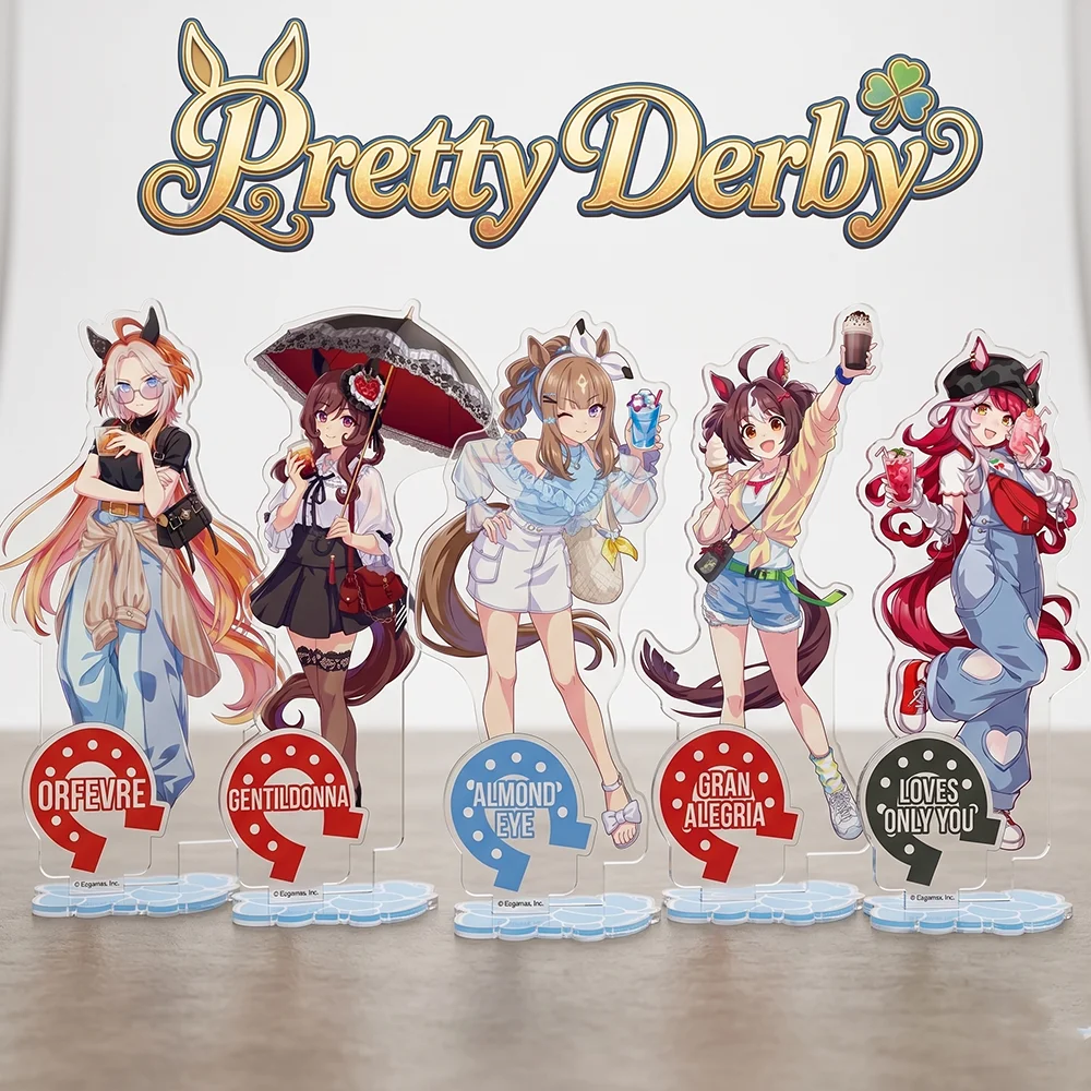 Game Horse Racing Pretty Derby 4th Anniv 15CM Double Sided Acrylic Stand Keychain 2026 New Anime Stand Special Week Special