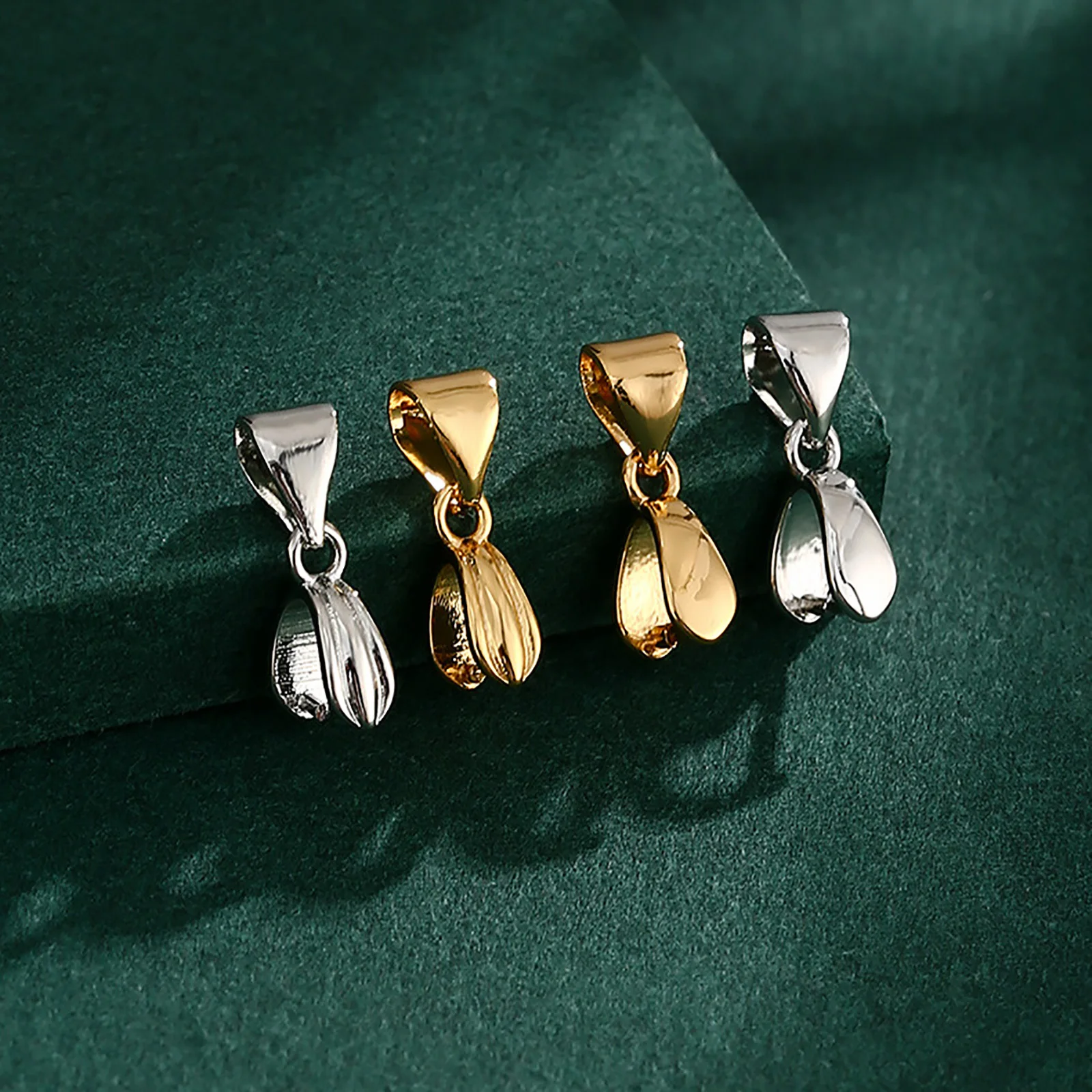 

5Pcs/lot Copper Pendants Connector Charms Clip Clasps DIY Jewelry Making Necklace Accessories For Women