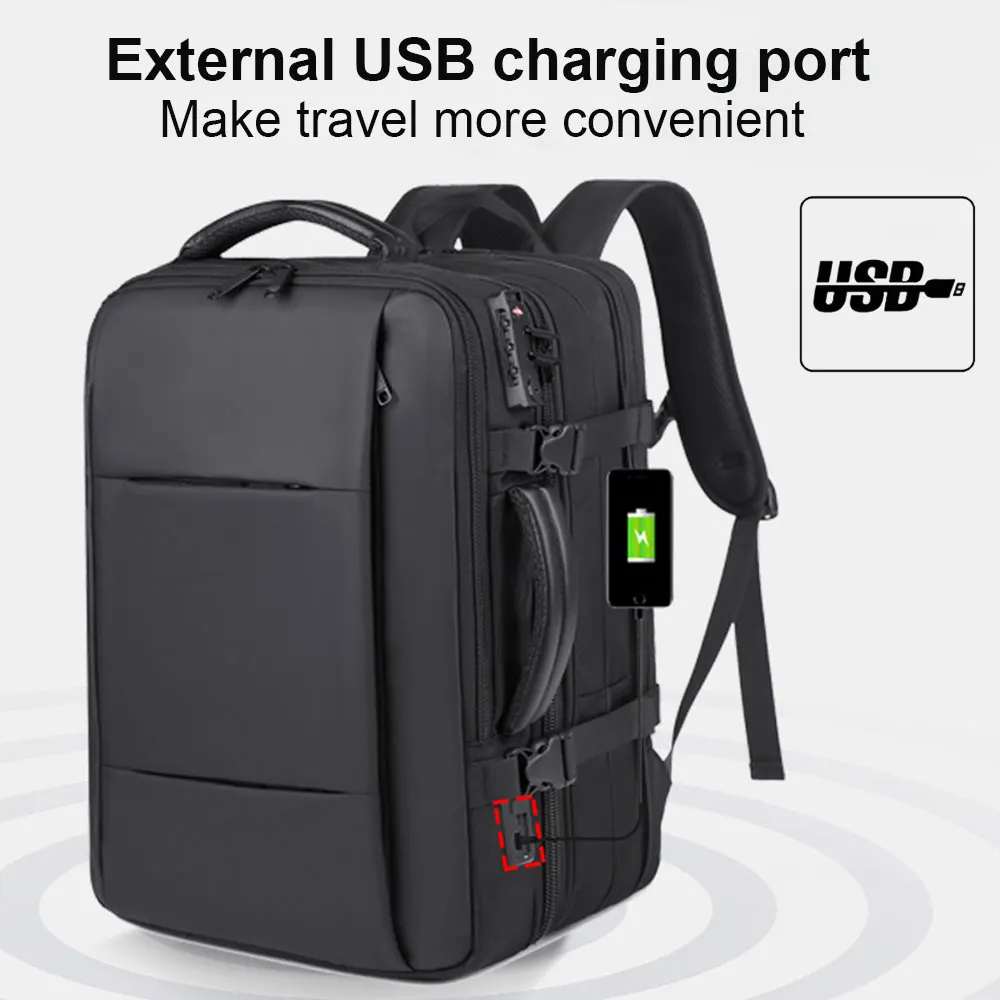 Travel Backpack Man Large Capacity Expandable 17
