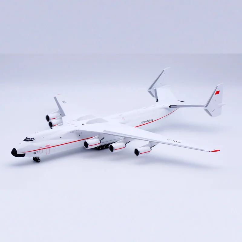 Lh21225 Gelegeerd Verzamelvliegtuig Cadeau Jc Vleugels 1:200 Antonov An-225 "Rode Lijn" Diecast Vliegtuig Jet Model CCCP-82060 Met Standaard