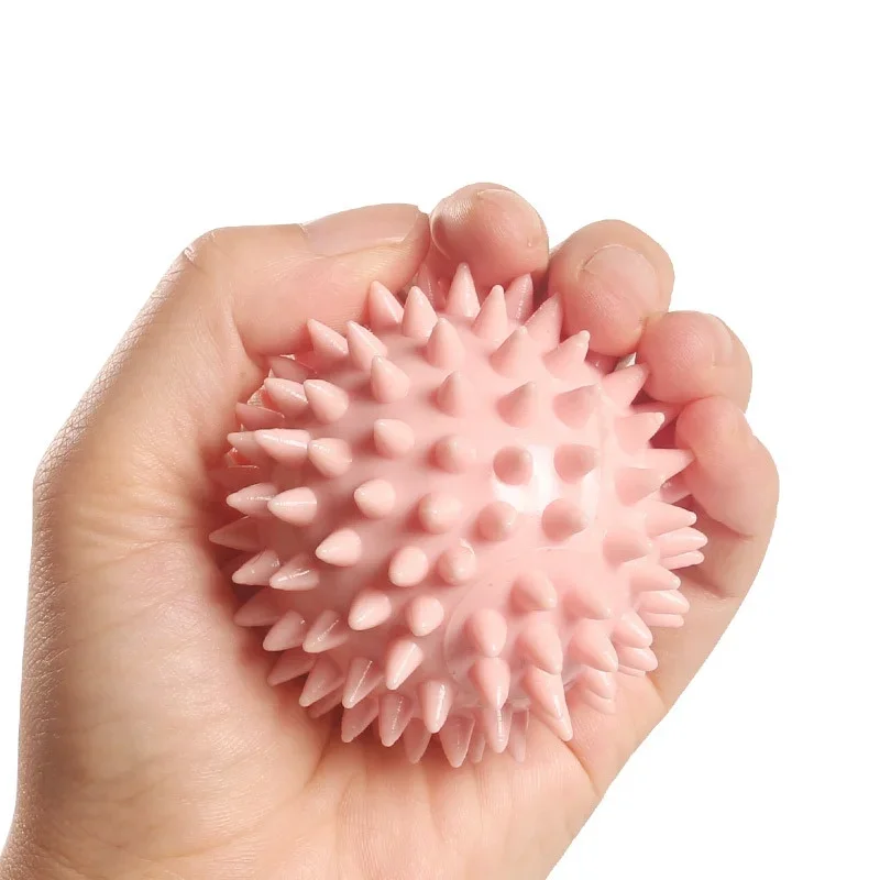 TPR spike massage ball trigger point exercise fitness hand and foot pain relief plantar fasciitis relief hedgehog 6.5 cm ball