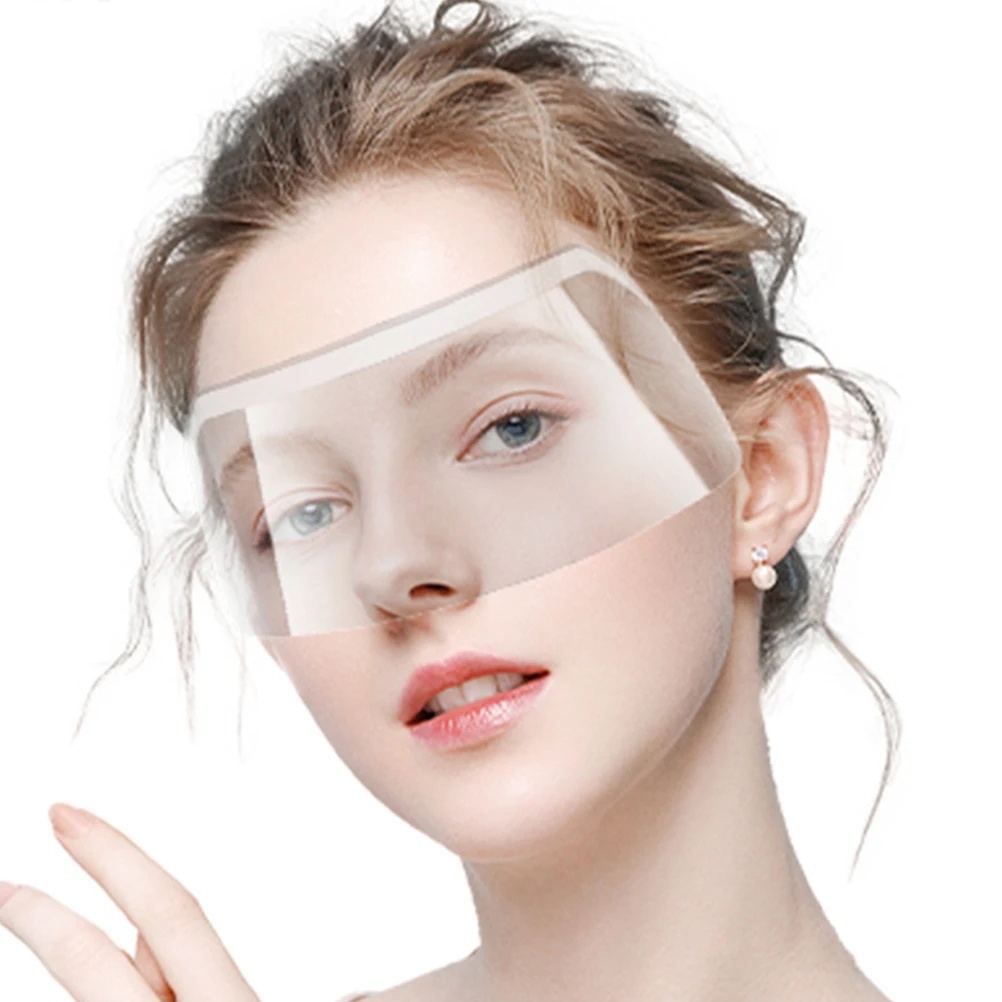 

50pcs Haircut Eye Shields Plastic Transparent Visor Salon Shower Masks Durable Comfortable Non-Irritation Protector For Hair