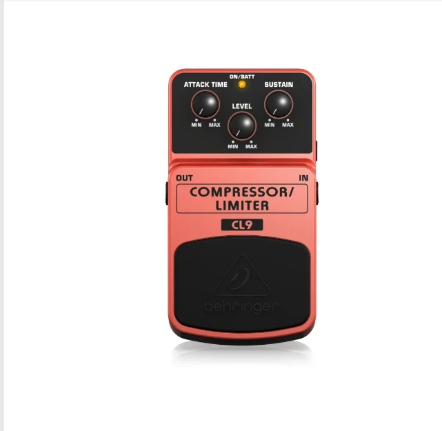 

BEHRINGER CL9 Classic Compressor/Limiter Effects Pedal "Smoothes out" volume peaks for awesome sound shaping