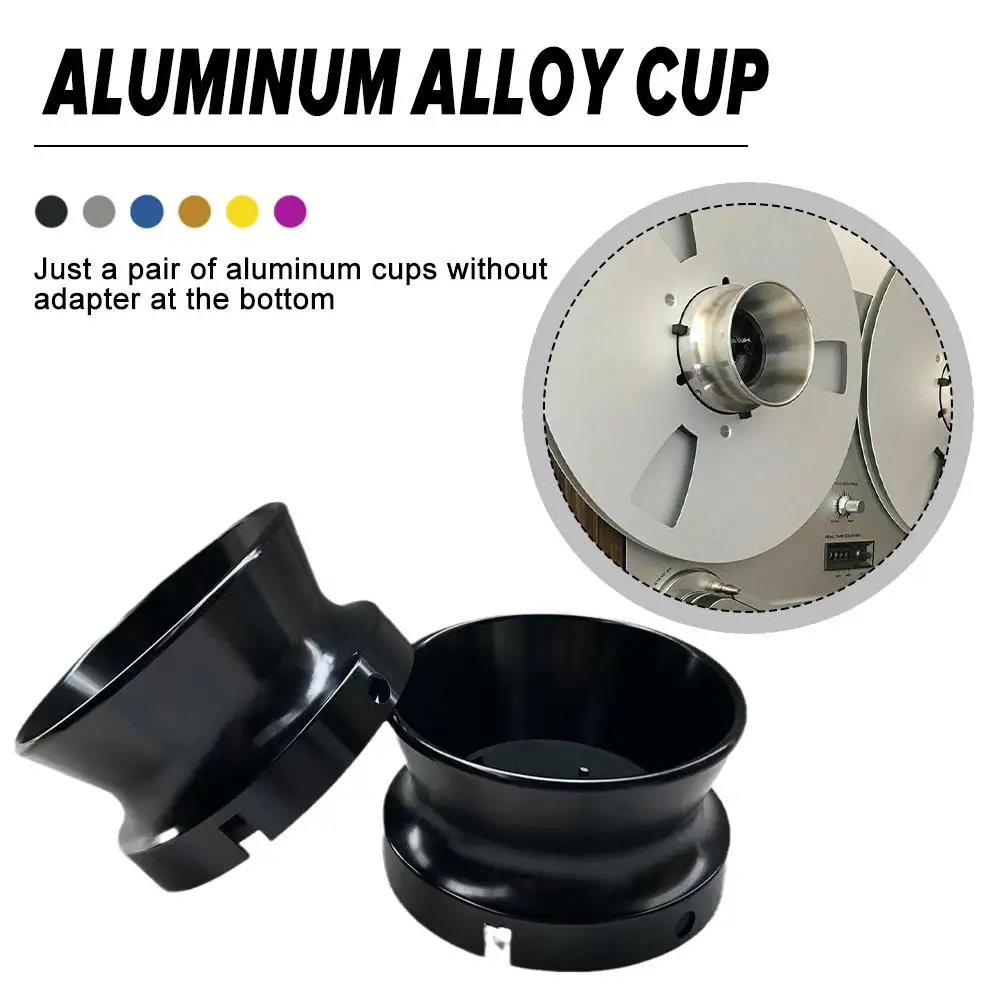 1 Pair 10 Inch Opener For Studer ReVox Aluminium Alloy NAB Hub Adapter Loading Device For Reel Machine With Aluminum Cup I6S0