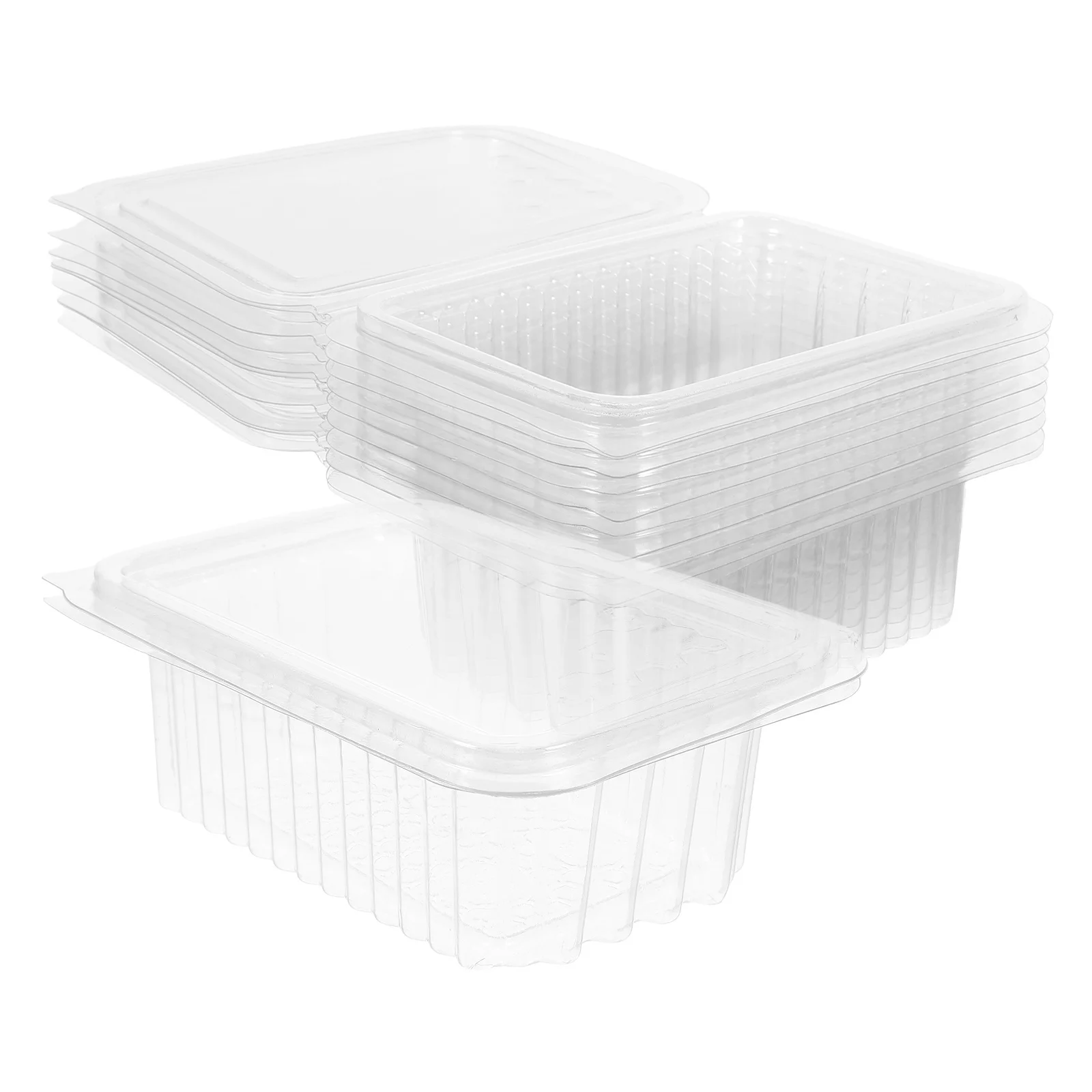 

10pcs Honeycomb Box With Lid For Refrigerator Multi-Use Honey Clear Plastic Beekeeping Tool Included