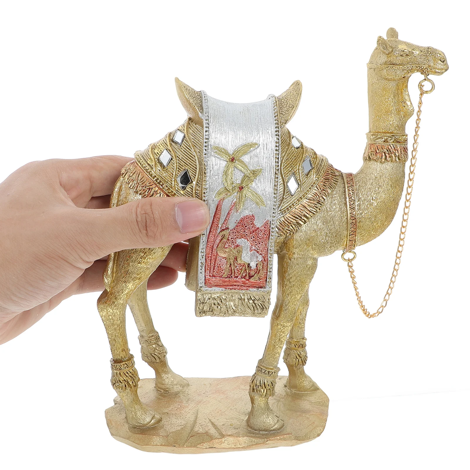 

Middle East Style Luxury Camel Figurine Decor Resin Statue Small Decoration Tabletop Model Home nament Vase Art