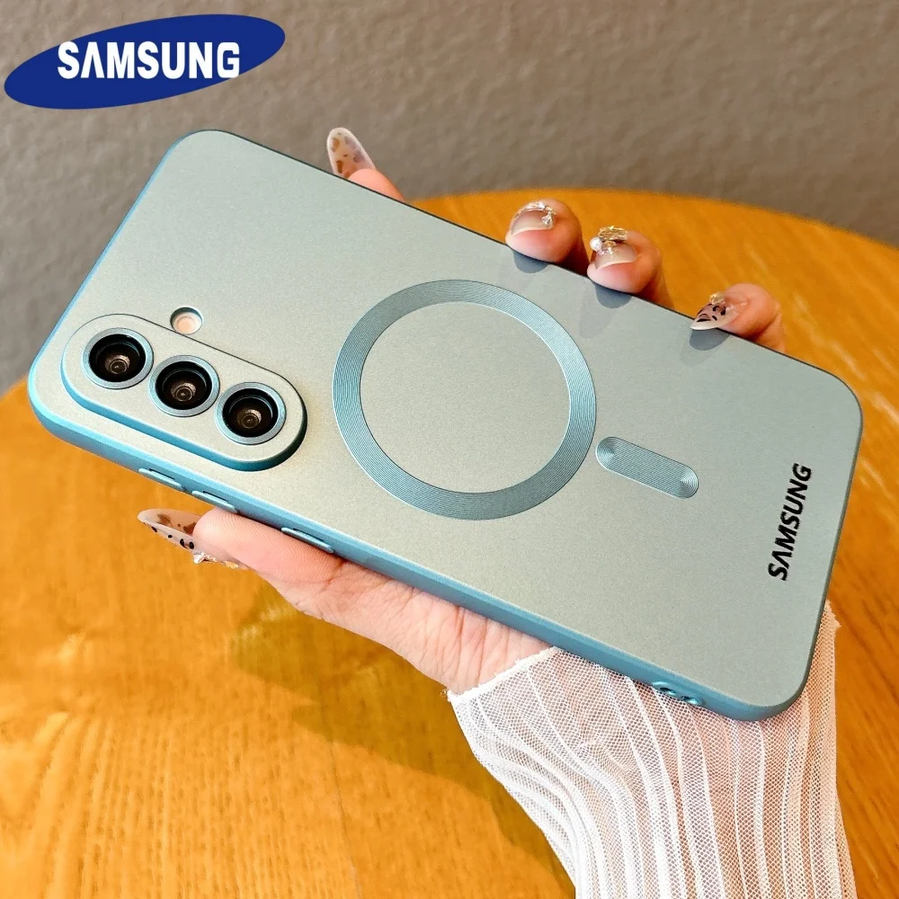 Weiche TPU Matte Magnet Hülle Samsung S25 Note20 Ultra A56 A36 A26 A16 A54 S25Edge S24FE S25 S26 S24 Ultra Plus für Magsafe Cover