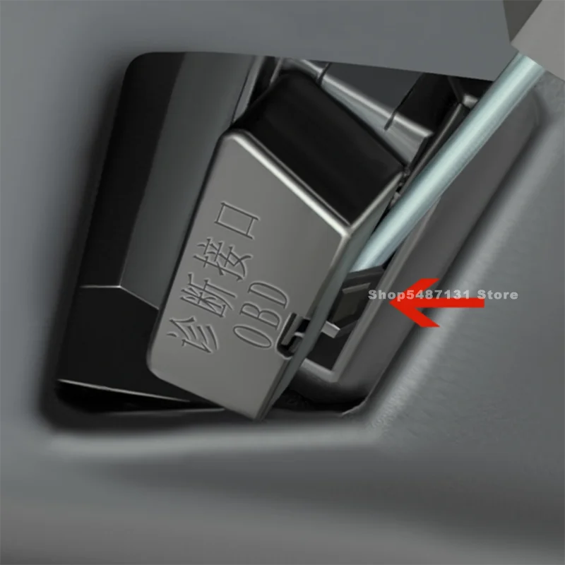 Car OBD Interface Protection Cover Fit for Li Xiang L6 L7 L8 L9 Interior Accessories 2024 2025