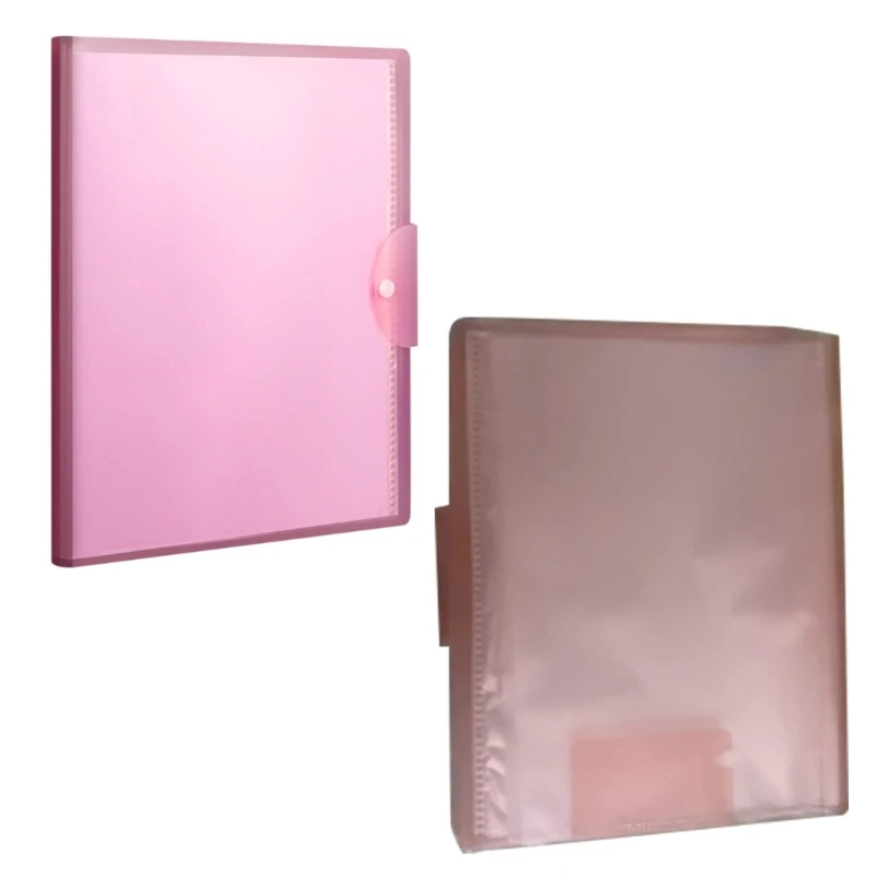 Portable Expanding Folding A3 Paper File Folders Multiple Pockets Button Closure for Ideal for Office Clerk Teens School