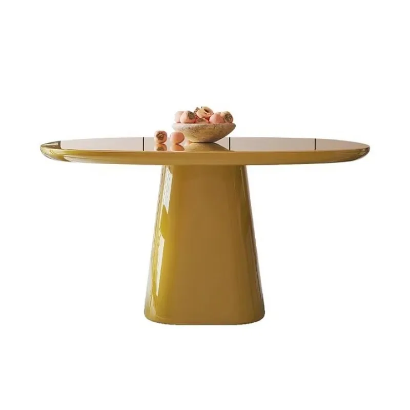 Low Price Italian Design Round Wooden Dining Table for Home or Restaurant Featuring Wood Table Top for Villa Use Coffee Shop Use