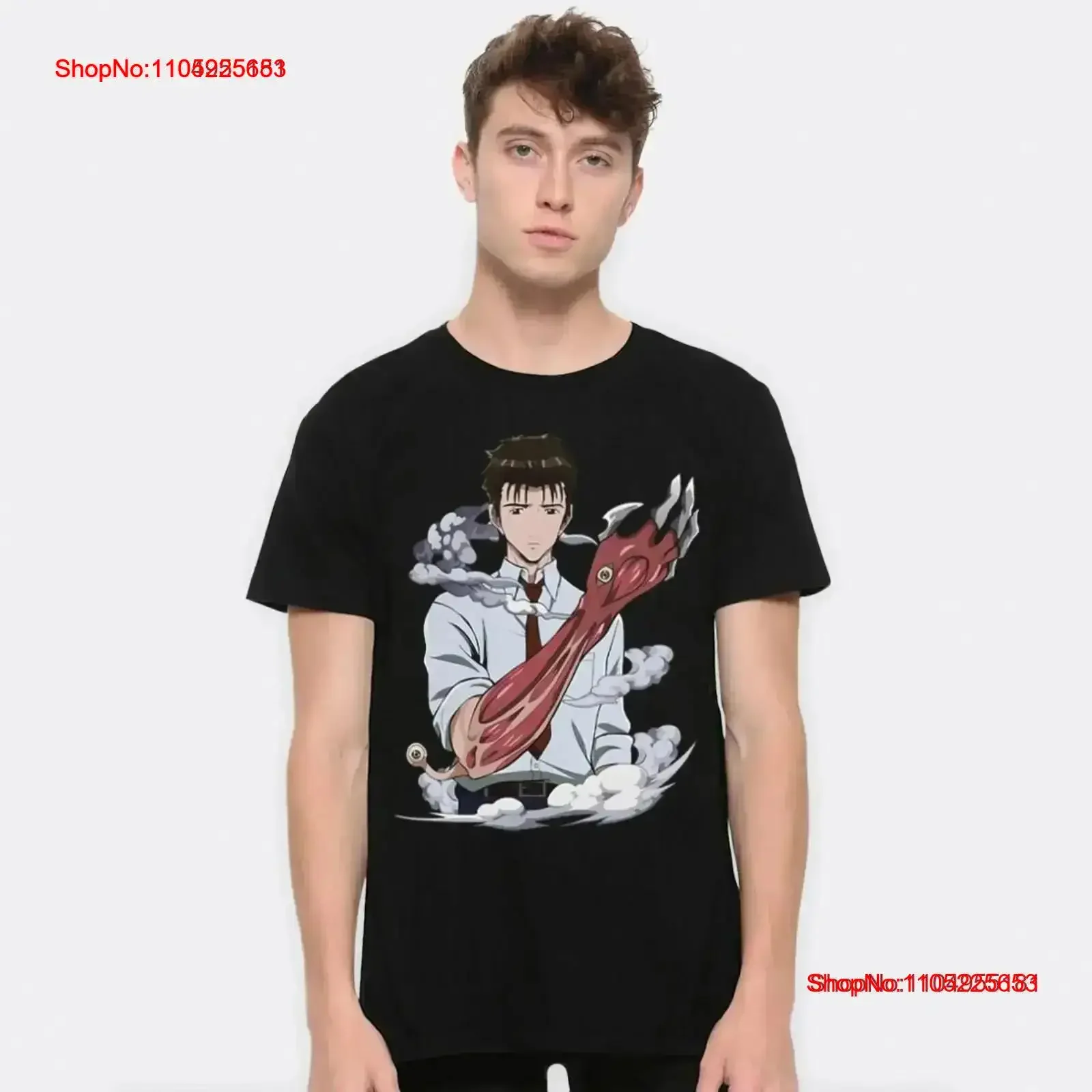 

Parasyte Shinichi Izumi T Shirt Cotton Sizes vintage Washed Casual Versatile Top For Everyday Wear Stretched Slightly Soft