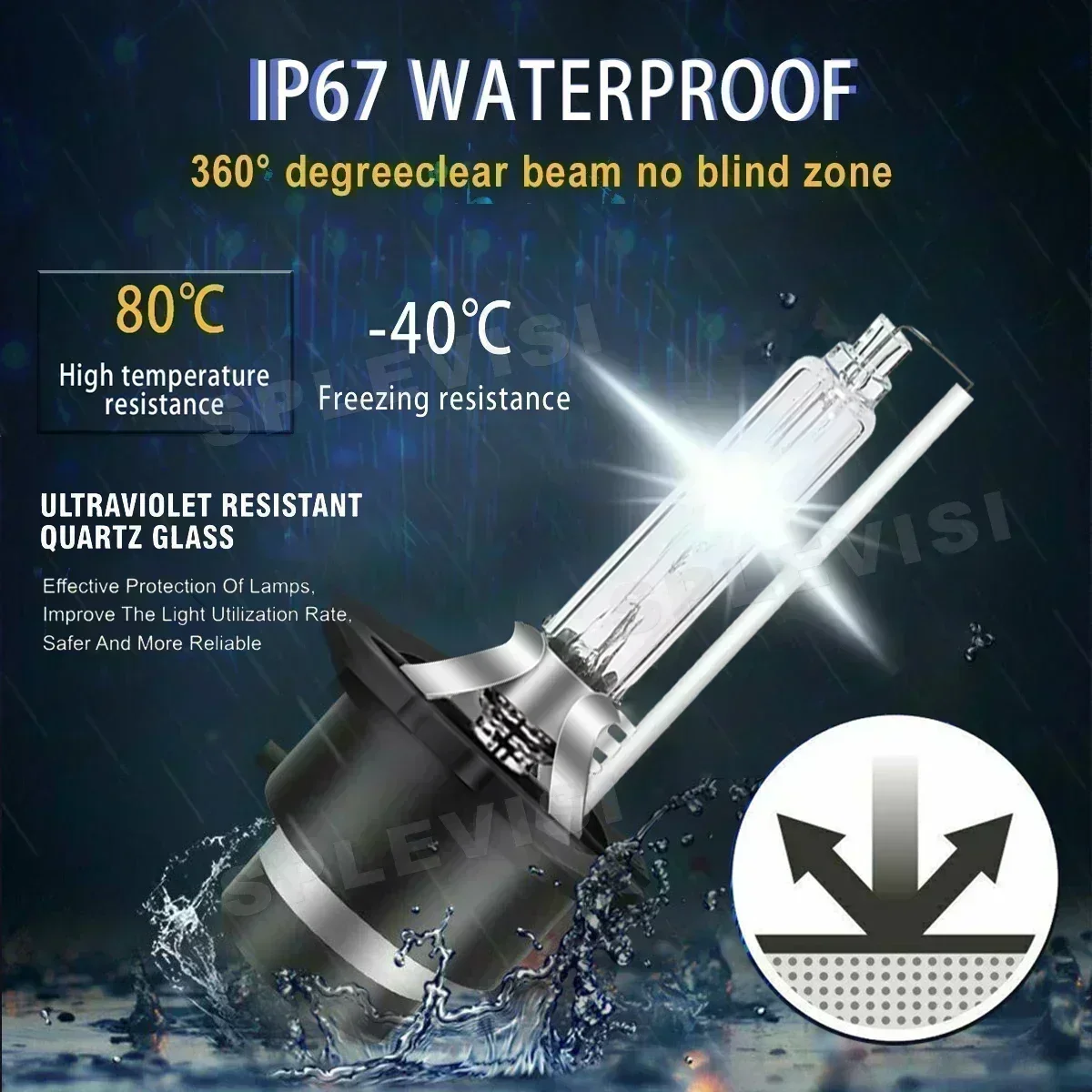 35W D2S HID Xenon Lamp Car Headlight 6000K Auto Light For Nissan Murano 2003 2004 2005 2006 2007 2008 2009 2010 2011 2012 -2014 - view 2
