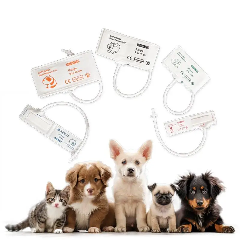 PVC Animal Blood Pressure Cuff Disposable Veterinary Precision for Pet Monitoring