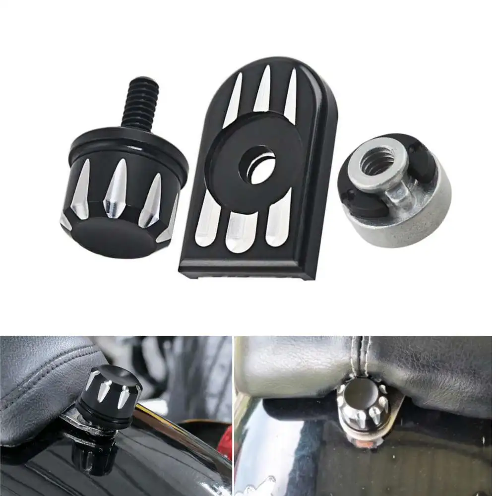 

Motorcycles Seat Bolt Tab Screw Mount Knob Cover Nut Fits For Harley Davidson Sportster Touring Limited Softail Dyna Cvo 1996-Up