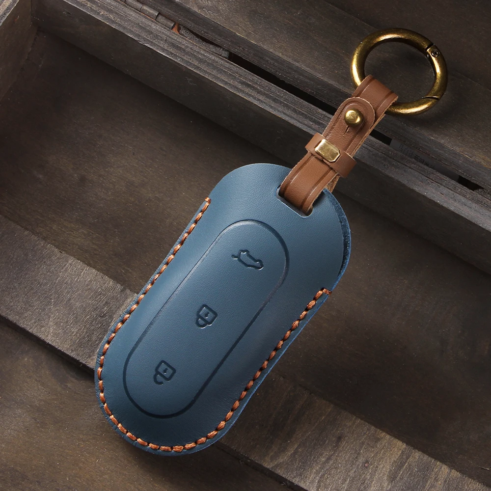 Car Key Cover Case Keyring Protective Bag for Leading Ideal One Li Auto L9 Fob Protector Keychain Accessories Car-Styling Holder