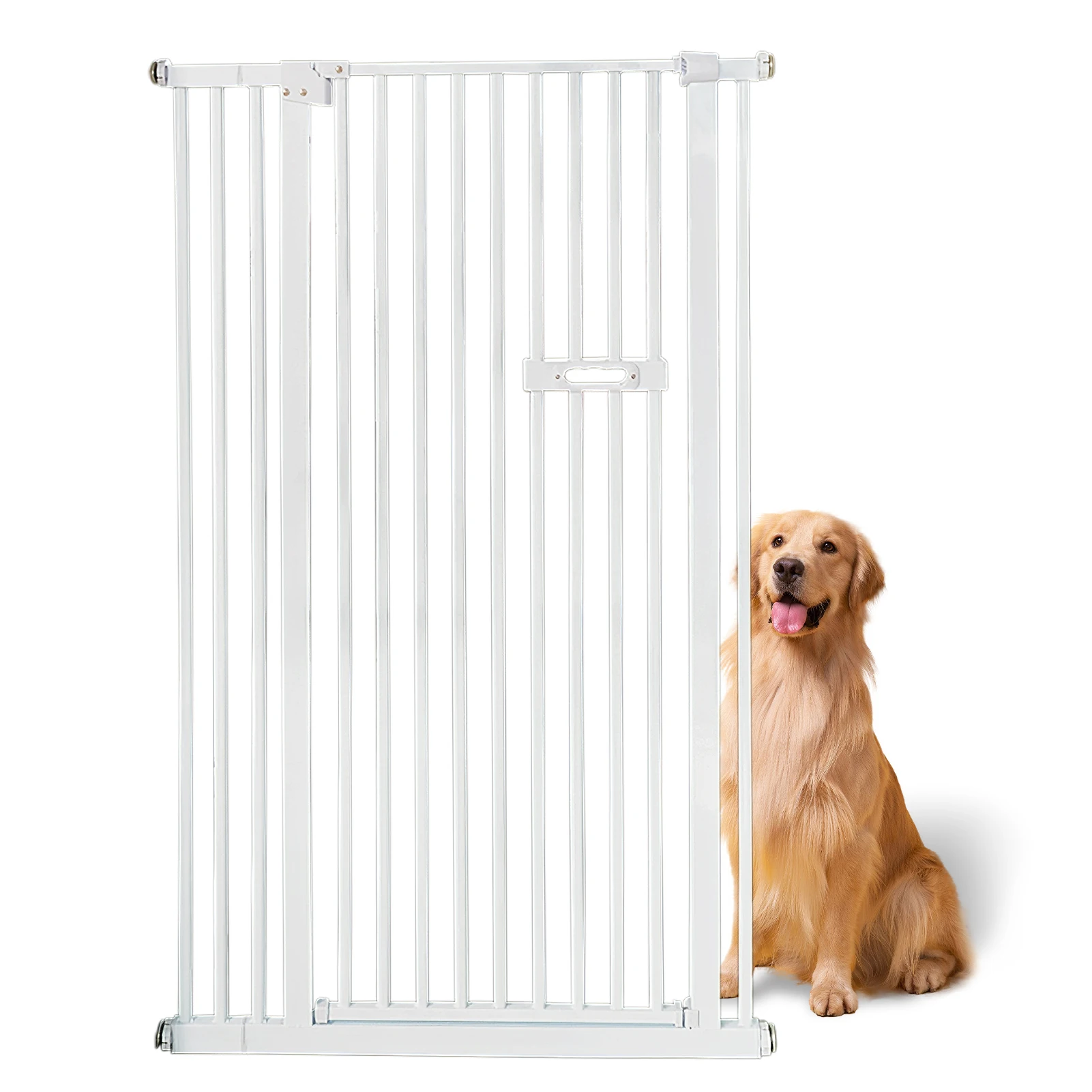 

59 Inch Tall Cat Gate, Safety Dog Pet Gates, Multi-Purpose Pet Door, Steel Pet Indoor Isolation Door (Standard)