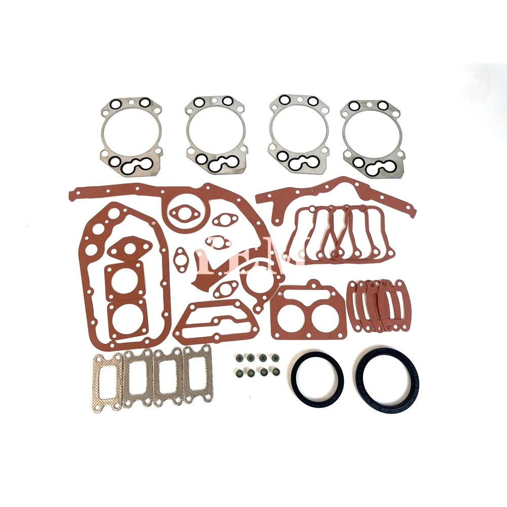 For Liebherr engine parts D924 D924T full gasket set with cylinder head gasket 9277662 for R914 R924 R934 excavator