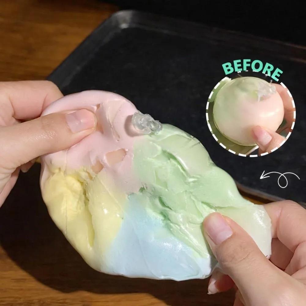 Green Grape Design Wax Cracking Squeeze Toy Crackable Texture Crispy Feel Crispy Stress Balls Handmade Craft Soft TPR