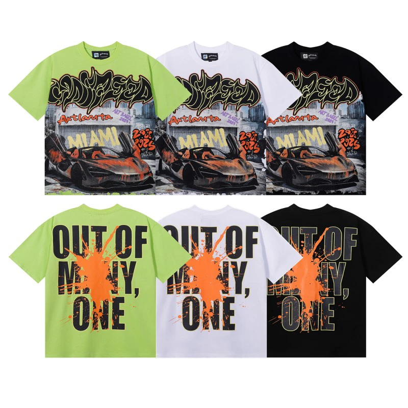 

Высококачественная футболка Godspeed Atl Limited Edition Super Car Print Double Tead из чистого хлопка, повседневная футболка ort Sve для молодежи