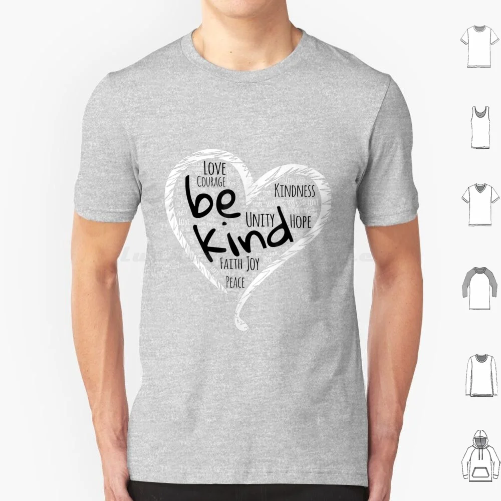 Unity Day Chemise Orange Coeur Be Kind Anti Bullying T-shirt 6xl Coton Cool Tee Unity Day Orange Coeur Be Kind Anti Bullying