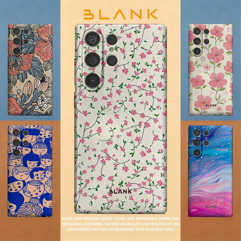 Blossom Vine For Samsung Galaxy S26 S25 S24 A56 A36 Phone Case Protection Cover for Women Girl Blank