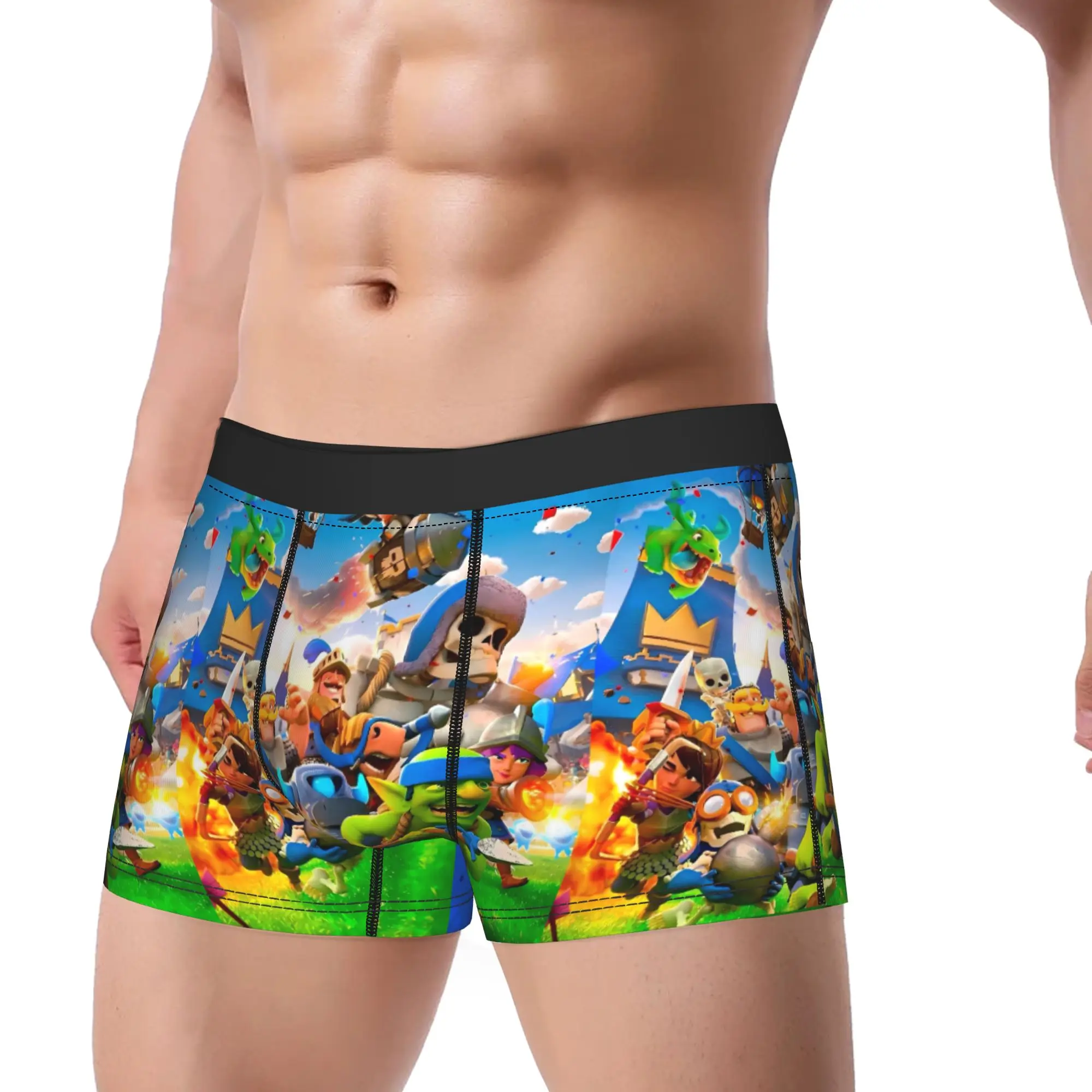 

Shorts Briefs Underwear Trenky Man Novelty CR Game Trunk Design Plus Size Underpants