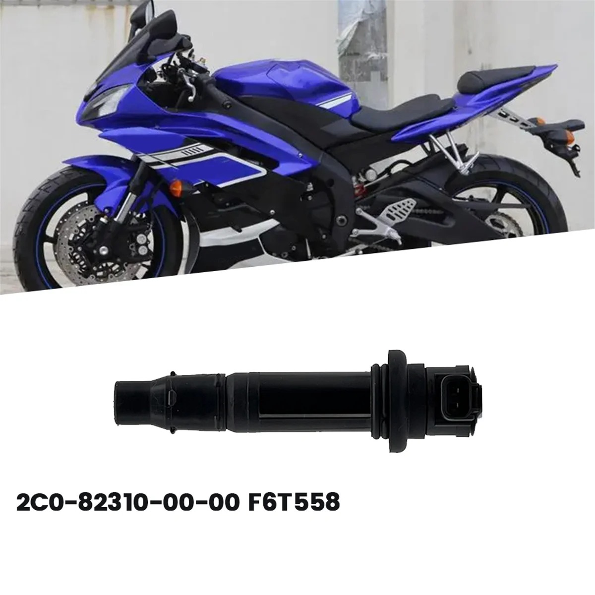 Motorcycle Ignition Coil Stick 2C0-82310-00-00 F6T558 for YZF R1 FZS1 V-MAX 1700 YZF R6S FZ1 YZF-R6 5PW823100000