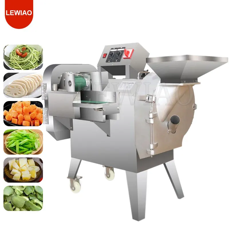 

Stainless Steel Vegetable Diced Slicer Electric Potato Onion Cabbage Shred Slicing Machine