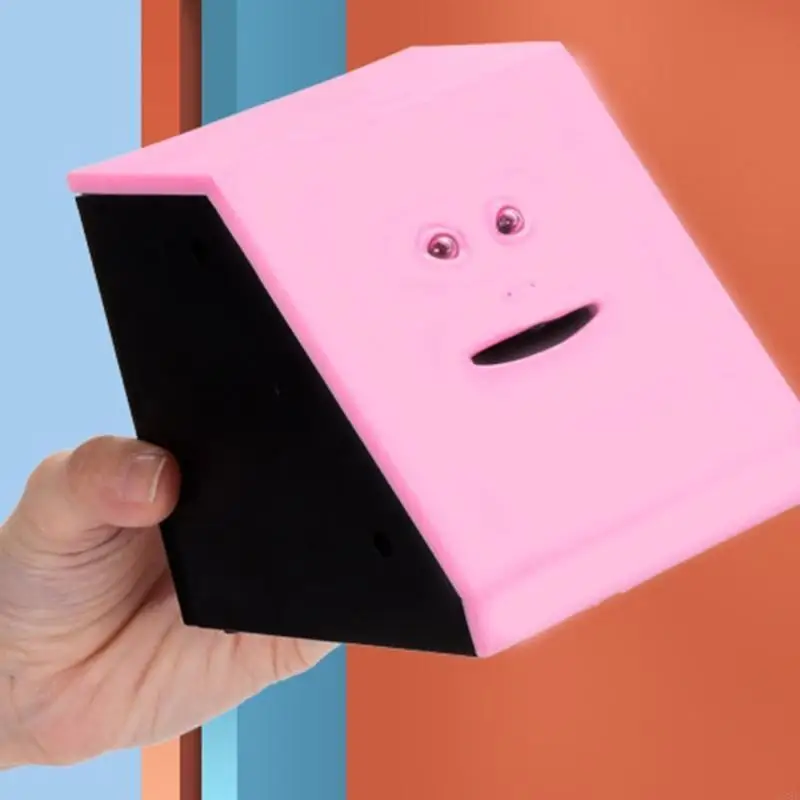 Y88D 1PCカラフルなATMマシンおもちゃ自動音楽金貨銀行笑顔の顔の銀行