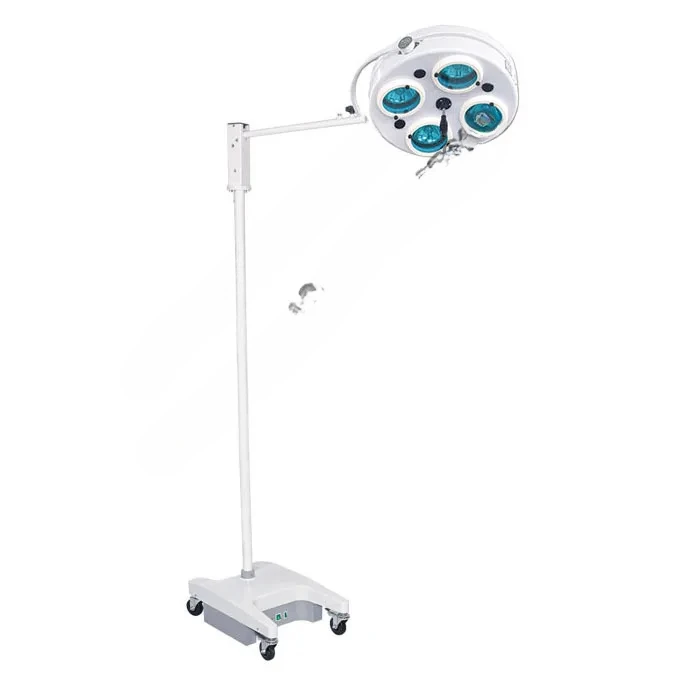 AC/DC Medical Vertical 4 Reflector Surgery Room Light Shadowless Theater Operation Lamp with Battery