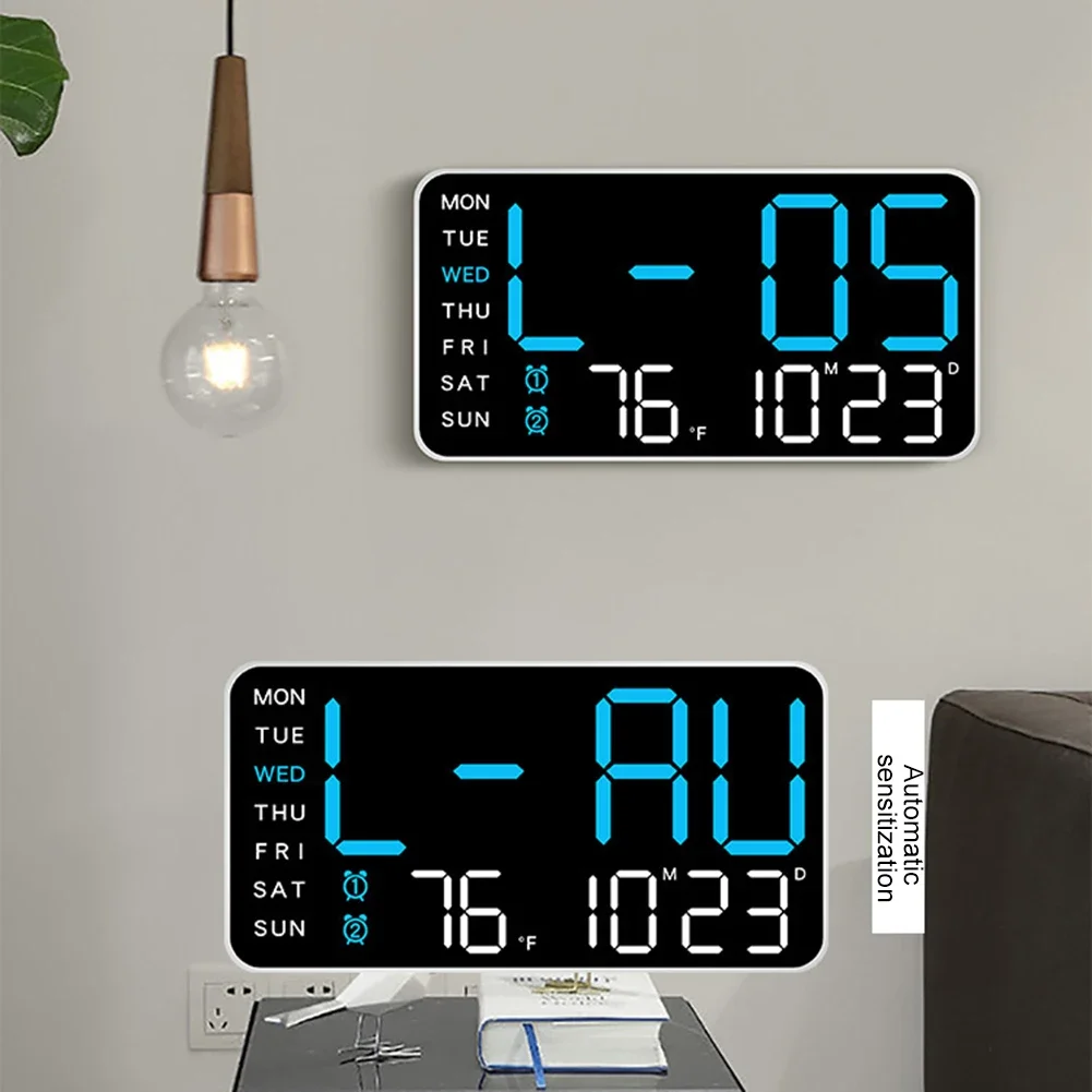 

For Daily Use LED Digital Wall Clock Brightness Adjustment Clock Plastic Material USB Powered Wall Or Table Use