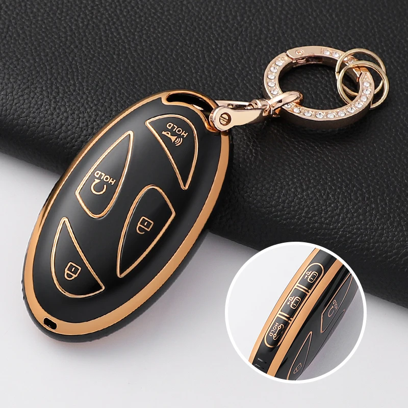 Neue Mode Weiche TPU Auto Schlüssel Fall Abdeckung Shell Für Hyundai Ionic 6 Grandeur GN7 Kona Ev Neue Grand Prix 5/7 Tasten Zubehör – Detail 4