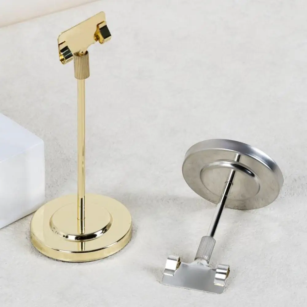 New Stainless Steel Memo Clip Holder 8/12/16cm Vertical Photo Clip Stand Desktop Decoration Table Number Stand Office