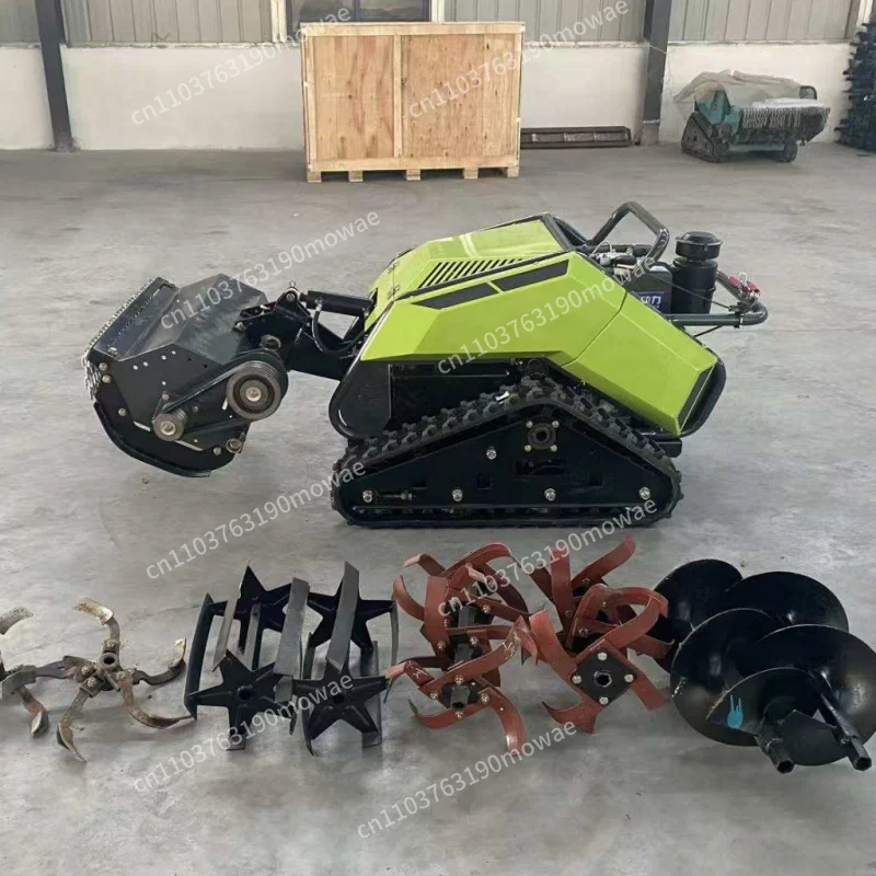 Soil crushing blade four-in-one multi-functional machine rotary tiller trenching backfill lawn mower suitable for engineering