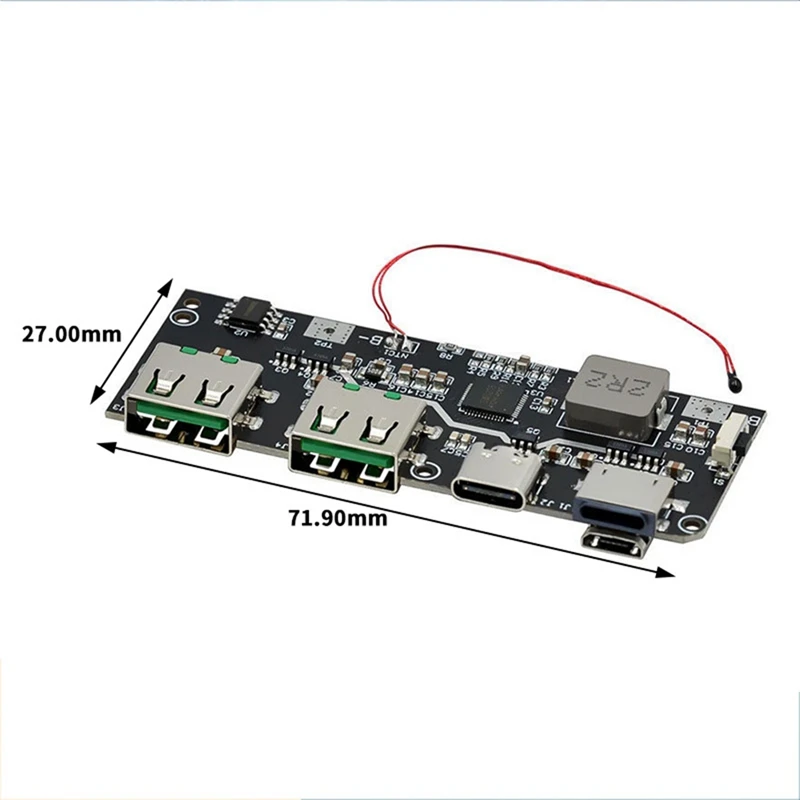 22.5W Mobile Power Module Nesting QC4 PD3.0 5-Port Bidirectional Fast Charging Power Bank Circuit Board Durable Easy To Use
