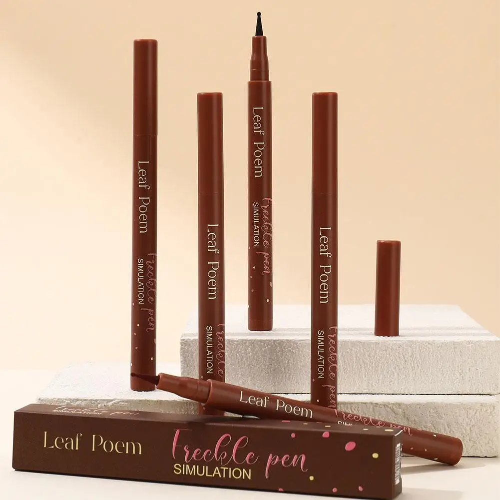 قلم مكياج النمش ناعم، طبيعي، مقاوم للماء، تصميم دائري للمكياج، أداة مكياج برأس آسيوي، أدوات مكياج النمش #4