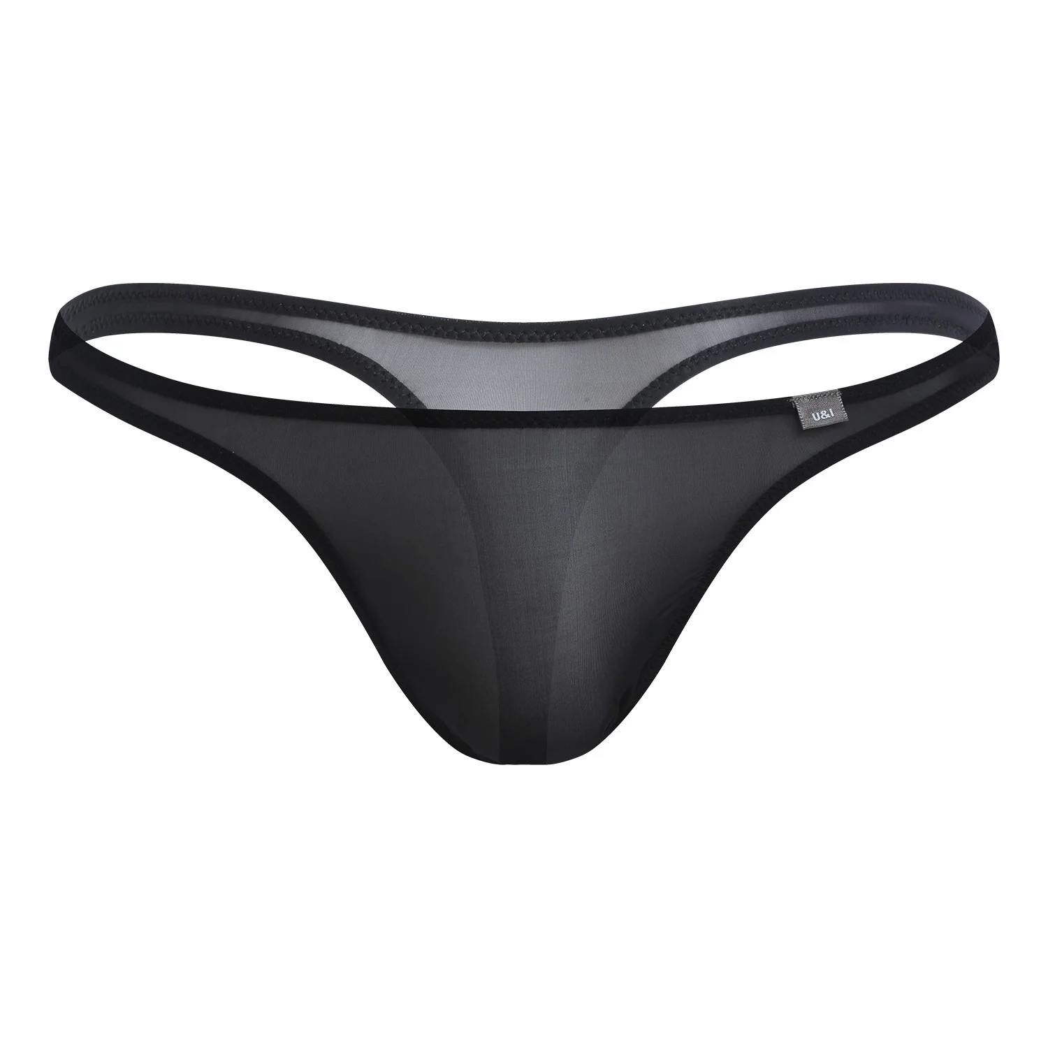 

U＆I Sexy Thong Men's Ultra-thin 50g Transparent High Elasticity Breathable Nylon One-piece Upward T-Back Briefs