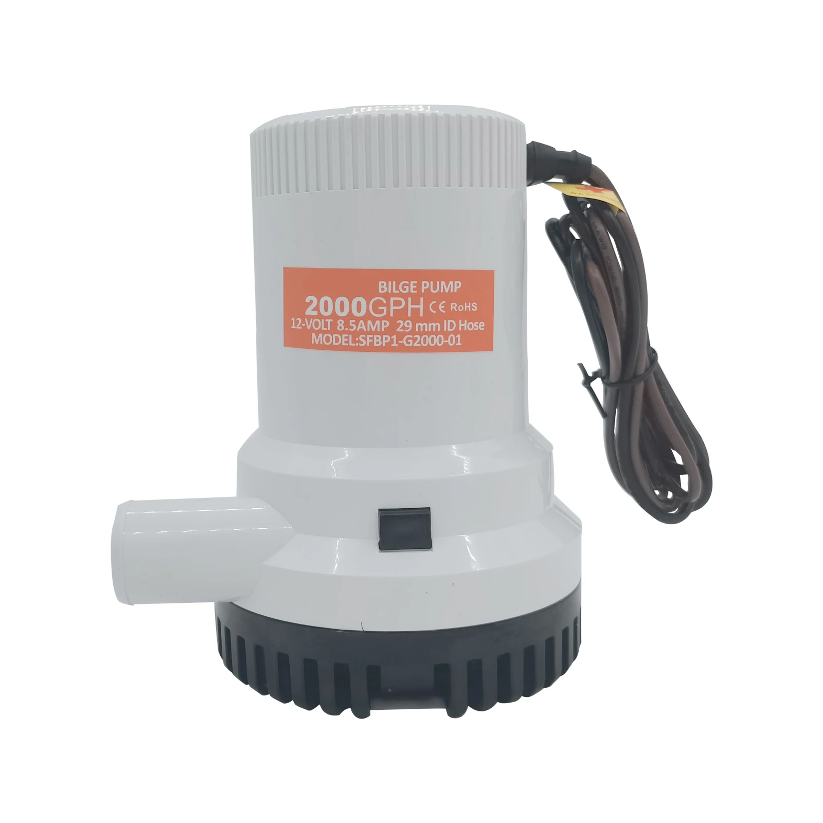 

ISURE MARINE 2000GPH DC Submersible Pump, Fully Automatic Marine and Yacht Explosion-proof Submersible Pump