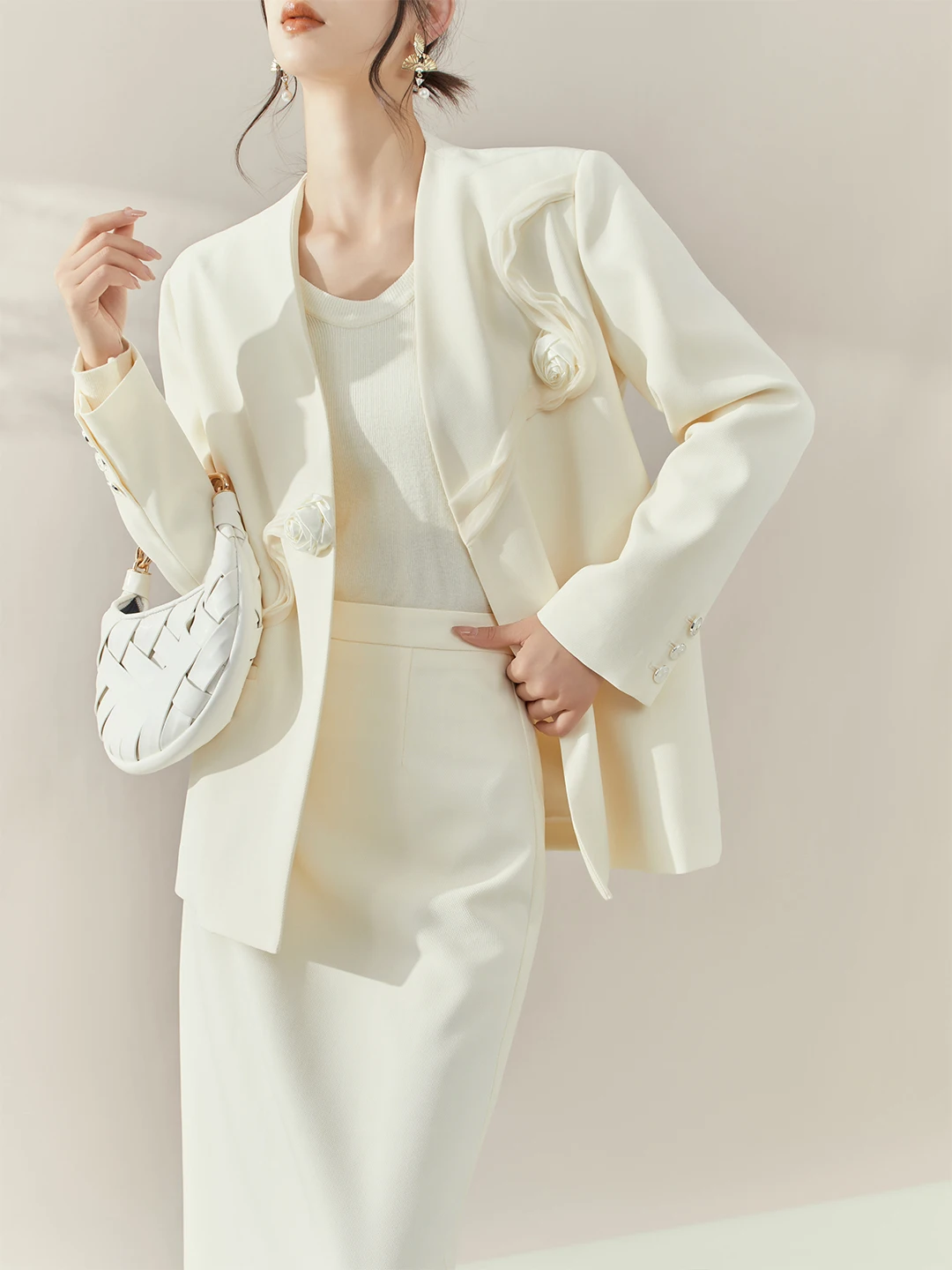 

Ранний осенний комплект французского костюма со сборкой Jaet и f юбкой для официальных случаев, женский ансамбль Faion