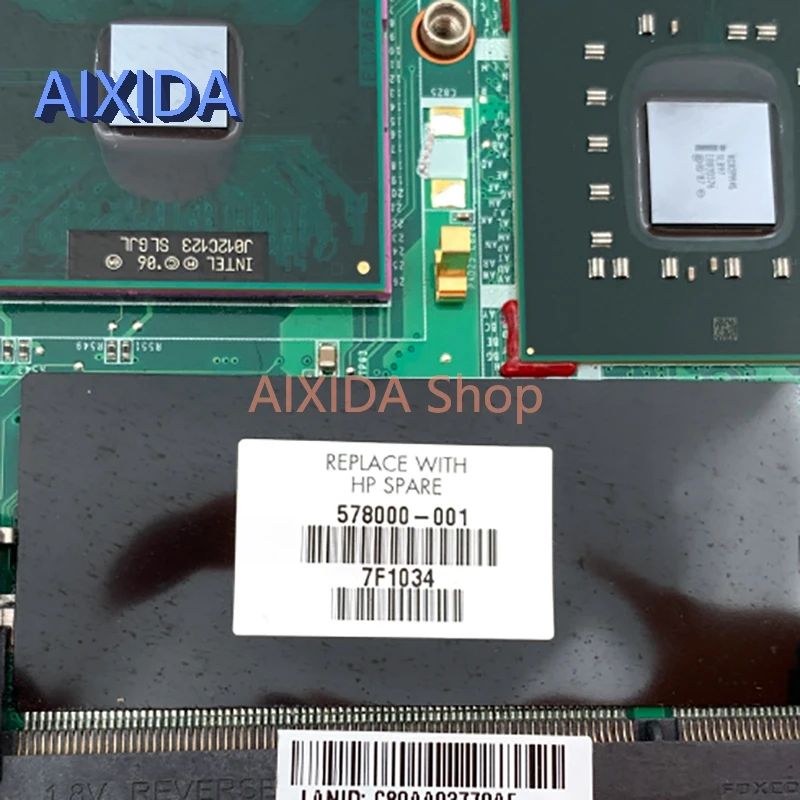 AIXIDA DA00P6MB6D0 517837-001 578000-001 Main board For HP Compaq CQ61 G61 Laptop motherboard GeForce G103M free CPU full tested