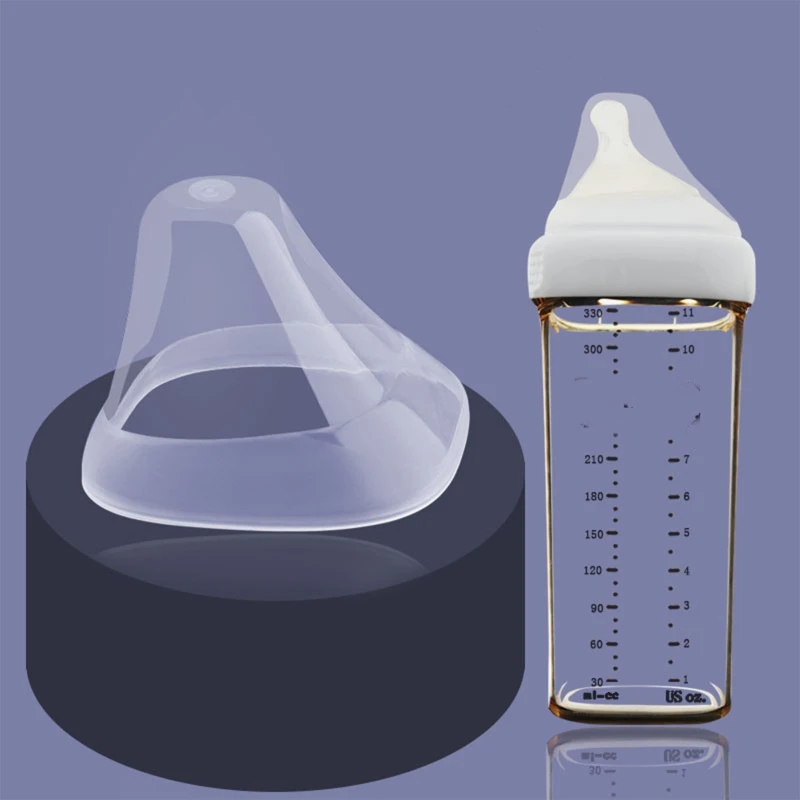 Collar and Transparent Cover Seamlessly Convert a Storage Container to a Feeding Bottle Compatible with Hegen Bottles P31B