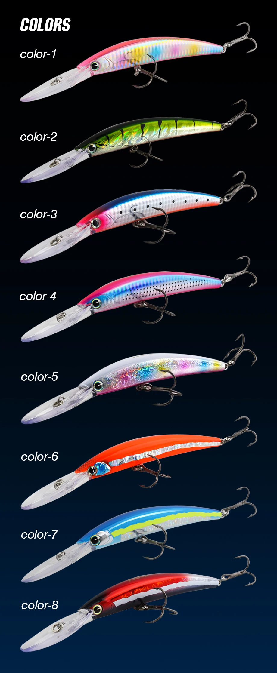 Fjord schwimmender Angel köder 110mm 17g 130mm 24g Jerkbait Langstrecken karpfen Hecht Swimbait Kunst köder Seefischerei Ausrüstung – Detail 5