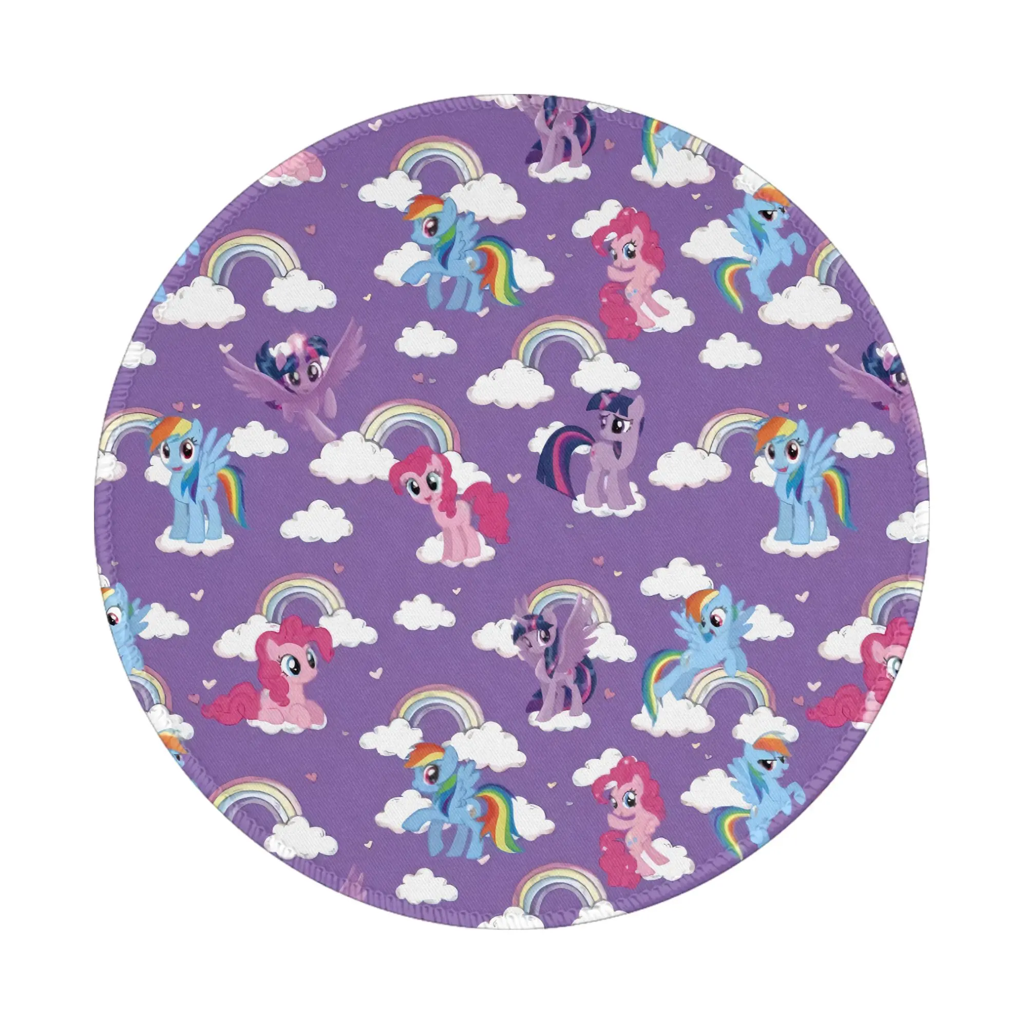 My Little Pony 8 inch ronde muismat bureaumat laptop muismat voor kantoor pc computer toetsenbord antislip rubberen bureaumat