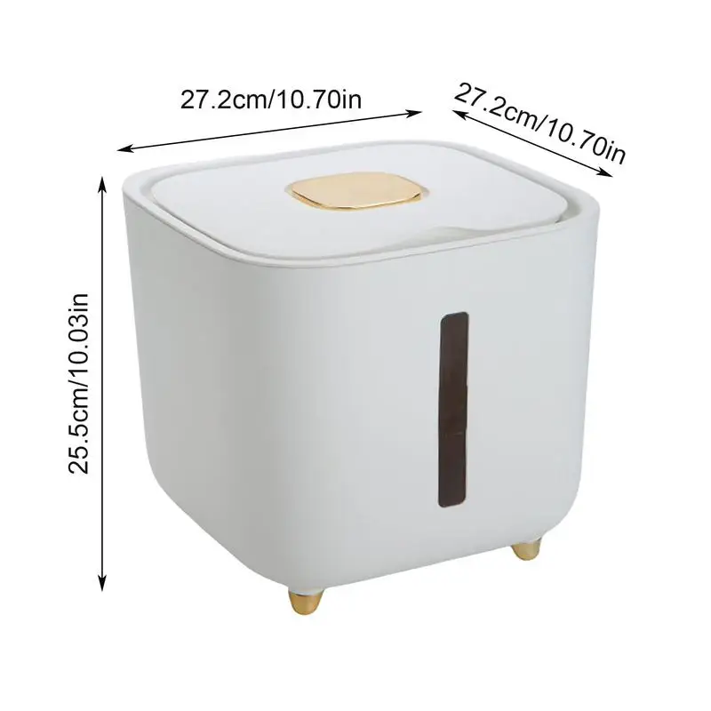 Rice Dispenser moisture-proof rice storage bucket Airtight Food Storage Bin with Lid Bucket Pet Food Container Kitchen Organizer