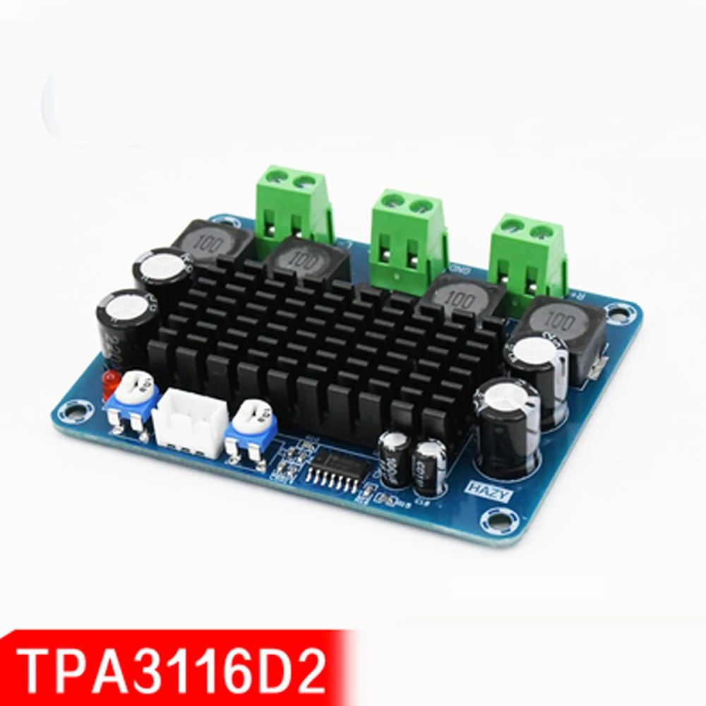 TPA3116D2 High-Power Digital Amplifier Board Industrial Control Audiovisual Applicable Power Supply 24V Output 100W*2