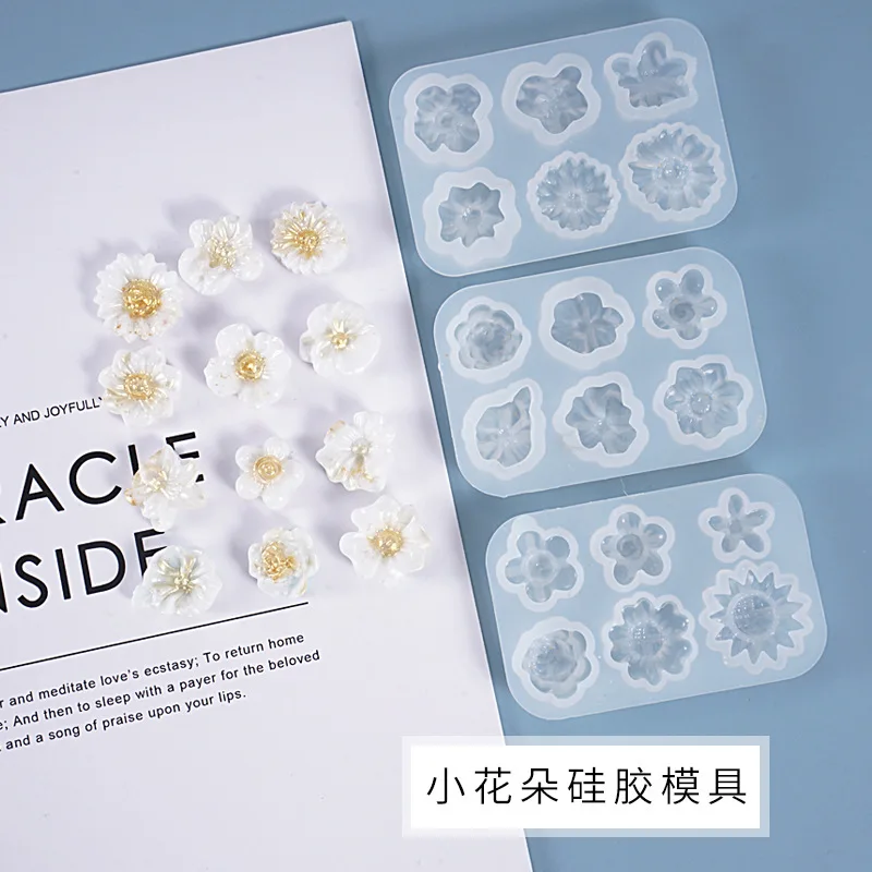 DIY Crystal Epoxy Resin Mold Decorative Floret Decorative Full Board Multi Specification Floret Silicone Molds