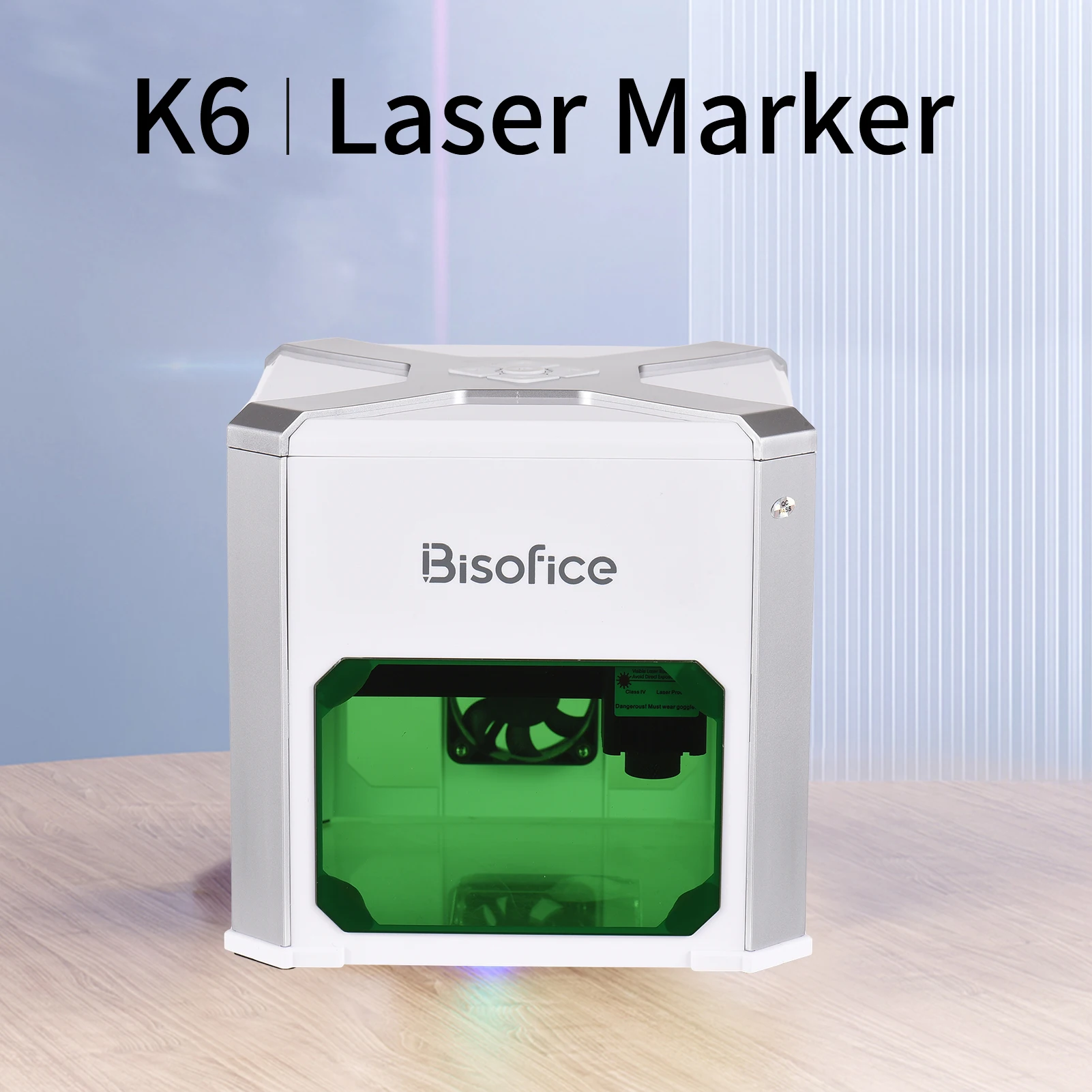 Bisofice K6 Laser Engraver Logo Marker Machine for Household Woodwork Marking Machine Support Wireless BT Mobile Phone App