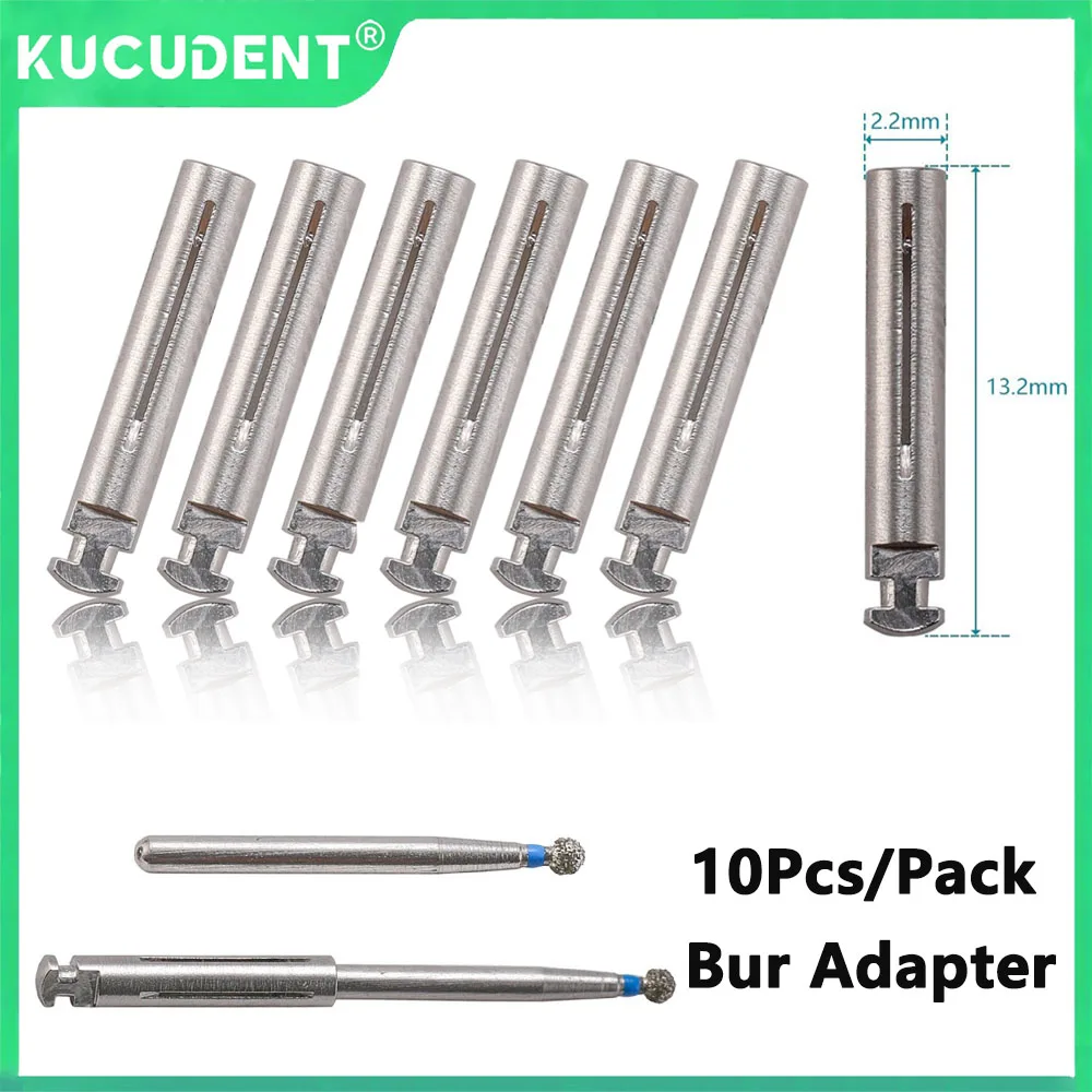 

10 Pcs/Pack Dental Bur Adapter Convertor FG-RA Burs from 1.6mm to 2.35mm Change High/Low Speed Contra Angle Handpiece Drills